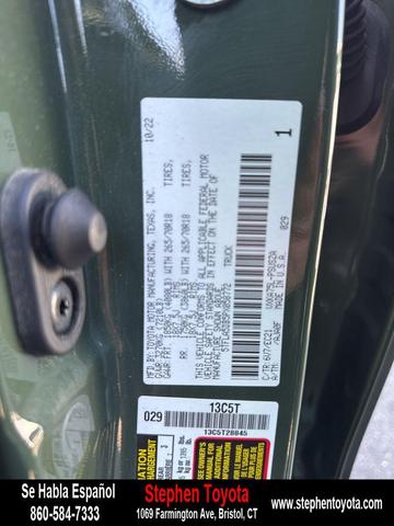 Photo of 2023 Army Green Toyota Tundra