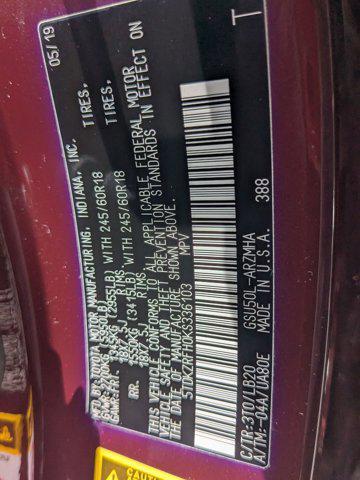 Photo of 2019 Ooh La La Rouge Mica Toyota Highlander