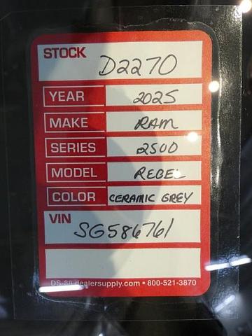 Photo of 2025 Ceramic Gray RAM 2500