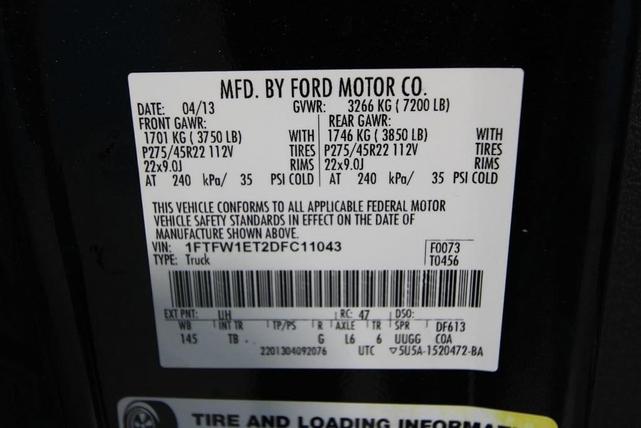 Photo of 2013 Tuxedo Black Metallic Ford F-150