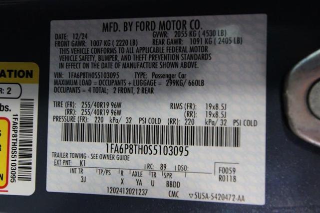 Photo of 2025 Vapor Blue Ford Mustang