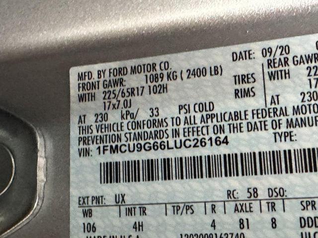 Photo of 2020 Ingot Silver Metallic Ford Escape
