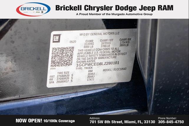 Photo of 2020 Black Chevrolet Silverado 1500