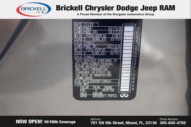Photo of 2024 Graphite Shadow INFINITI QX55