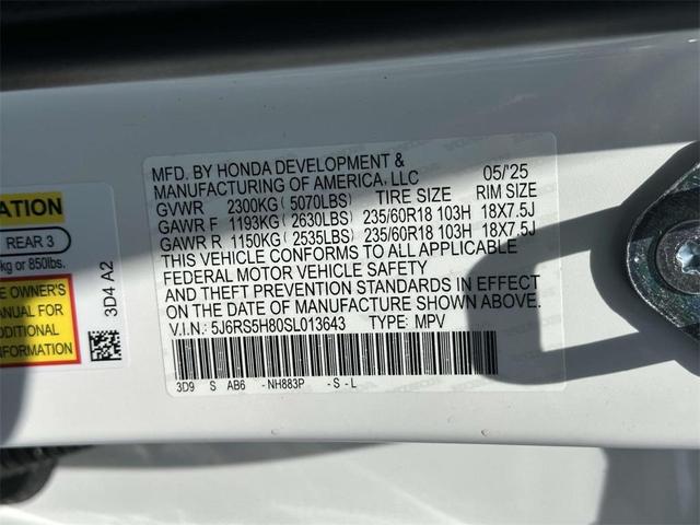 Photo of 2025 Platinum White Pearl Honda CR-V Hybrid
