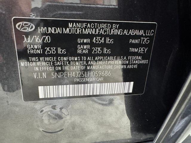 Photo of 2020 Portofino Gray Hyundai SONATA