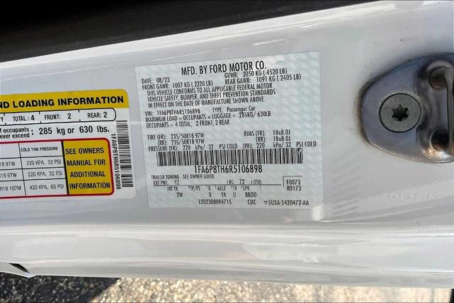 Photo of 2024 Oxford White Ford Mustang