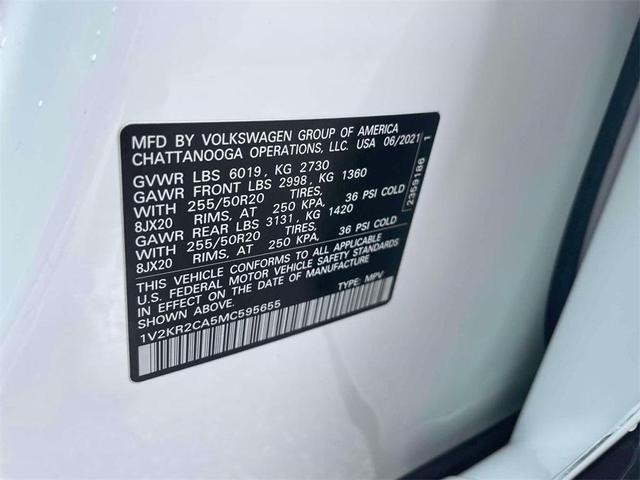 Photo of 2021 Pure White Volkswagen Atlas