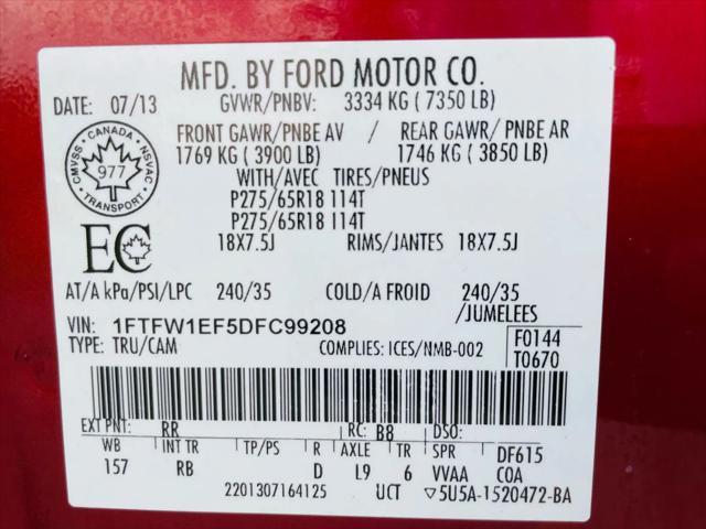 Photo of 2013 Red Ford F-150