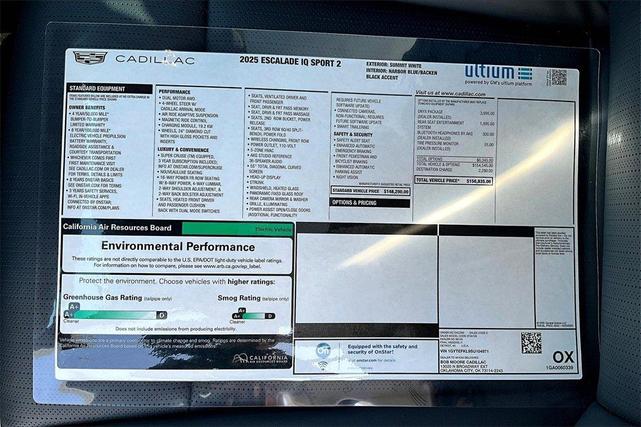Photo of 2025 Summit White Cadillac Escalade IQ