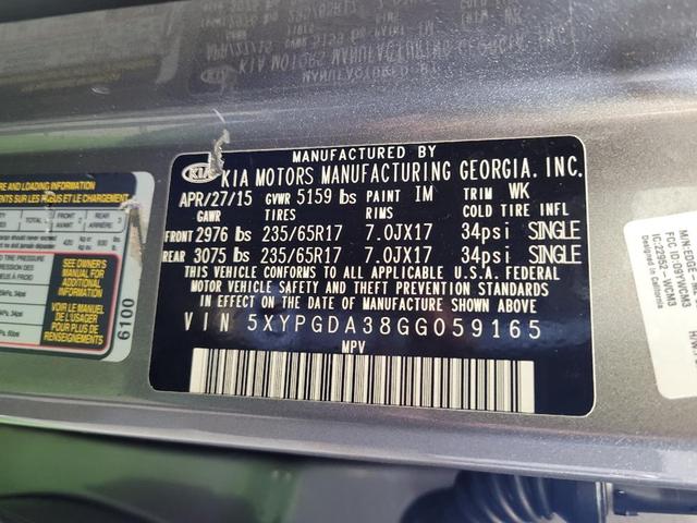 Photo of 2016 Platinum Graphite Kia Sorento