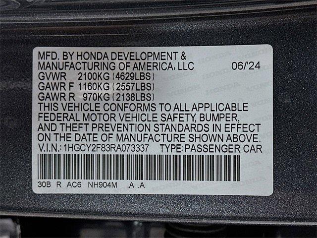 Photo of 2024 Meteorite Gray Metallic Honda Accord Hybrid