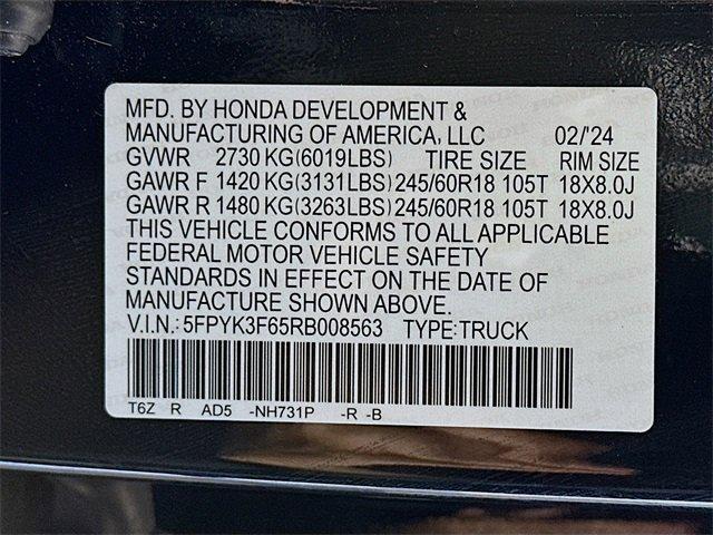 Photo of 2024 Crystal Black Pearl Honda Ridgeline