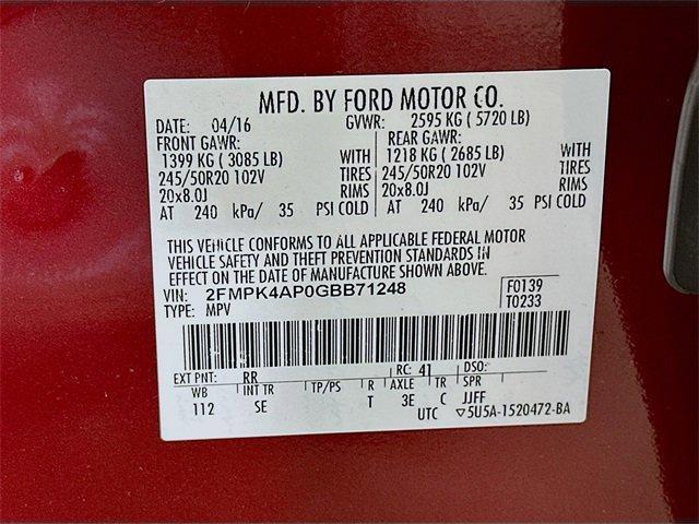Photo of 2016 Ruby Red Metallic Ford Edge
