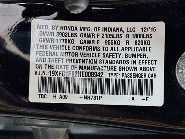 Photo of 2017 Crystal Black Pearl Honda Civic