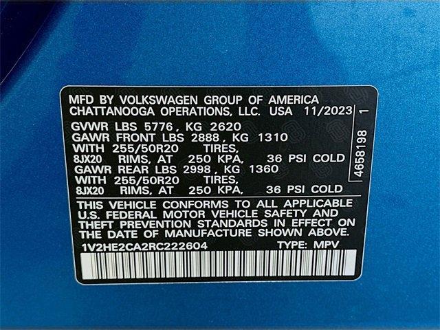 Photo of 2024 Kingfisher Blue Volkswagen Atlas Cross Sport