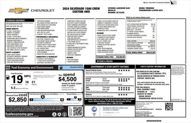 Photo of 2024 Blue Chevrolet Silverado 1500