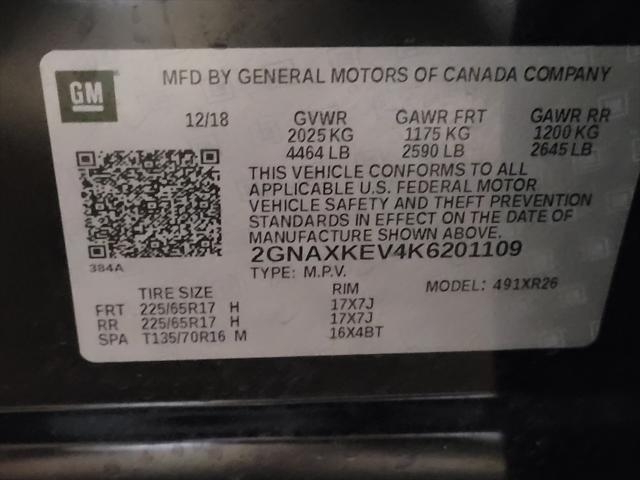 Photo of 2019 Mosaic Black Metallic Chevrolet Equinox