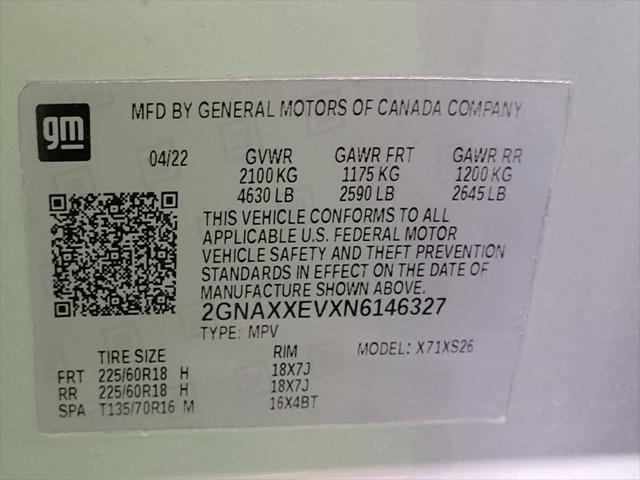 Photo of 2022 Silver Ice Metallic Chevrolet Equinox