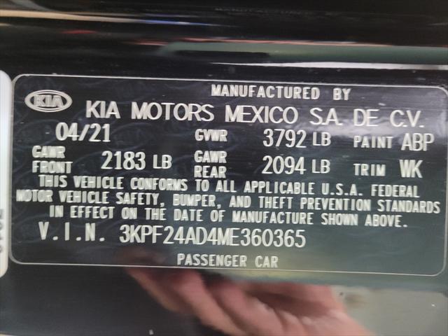 Photo of 2021 Aurora Black Kia Forte