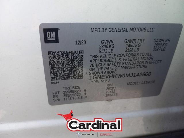 Photo of 2021 Summit White Chevrolet Traverse