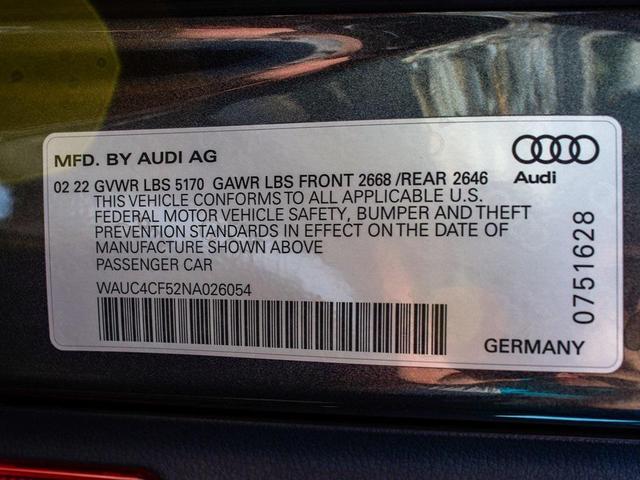 Photo of 2022 Daytona Gray Pearl Audi S5
