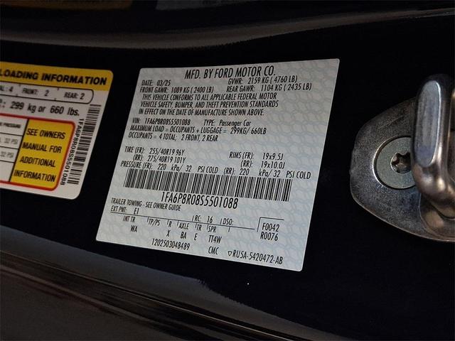 Photo of 2025 Vapor Blue Metallic Ford Mustang