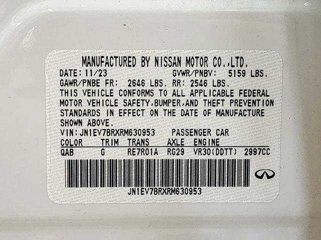 Photo of 2024 Majestic White INFINITI Q50