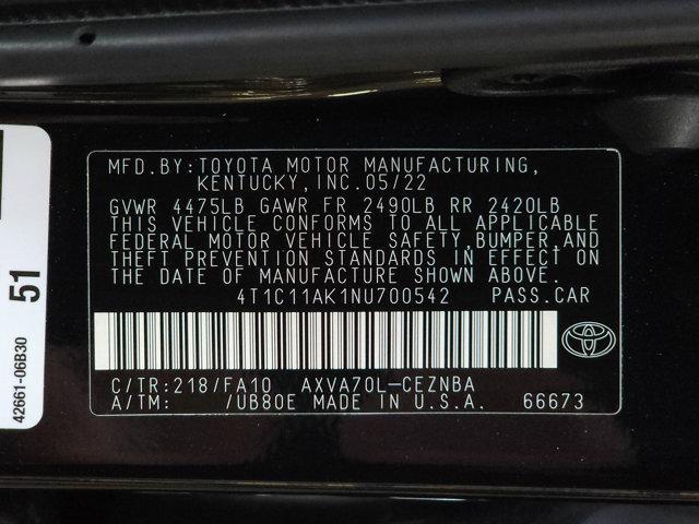 Photo of 2022 Midnight Black Metallic Toyota Camry