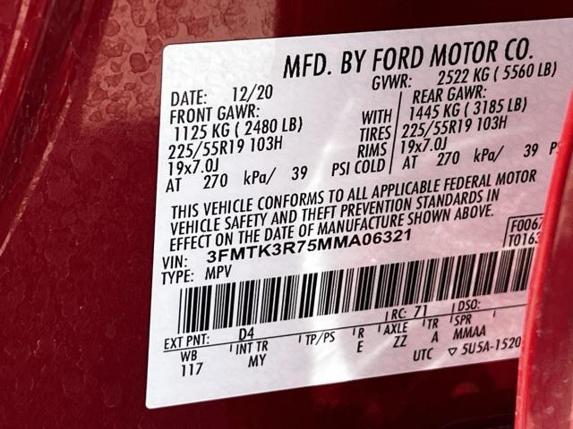 Photo of 2021 Rapid Red Metallic Tinted Clearcoat Ford Mustang Mach-E