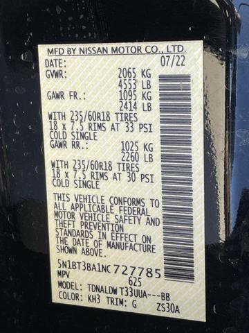 Photo of 2022 Super Black Nissan Rogue