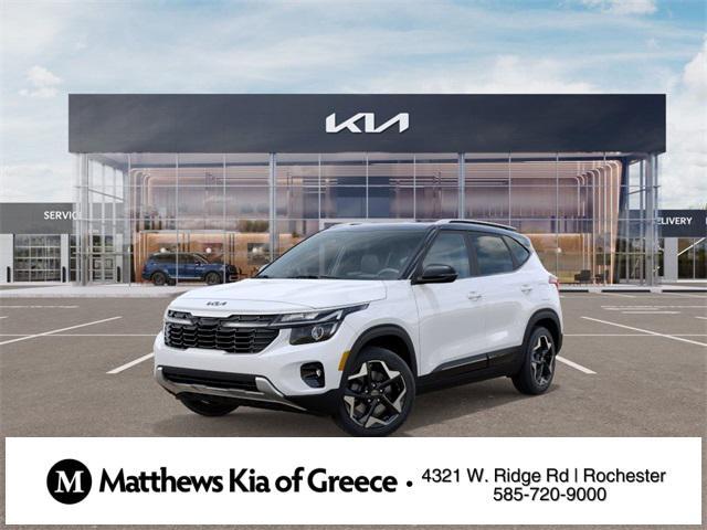 Photo of 2025 Clear White/Black Roof Kia Seltos