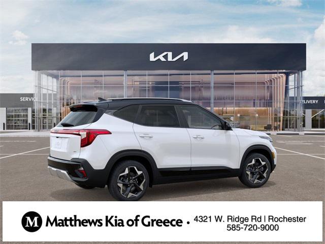 Photo of 2025 Clear White/Black Roof Kia Seltos
