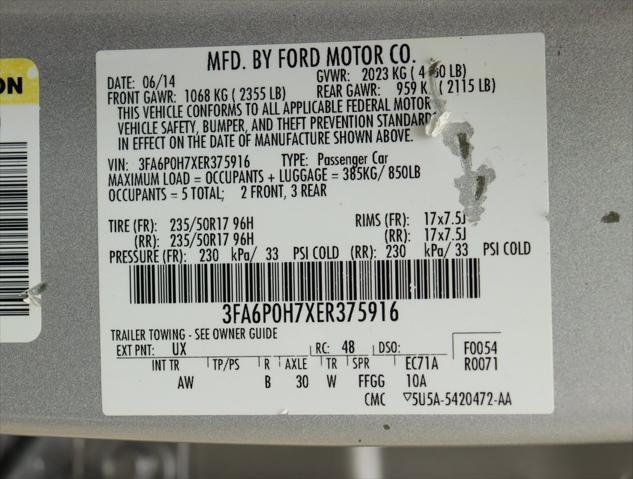 Photo of 2014 Ingot Silver Ford Fusion