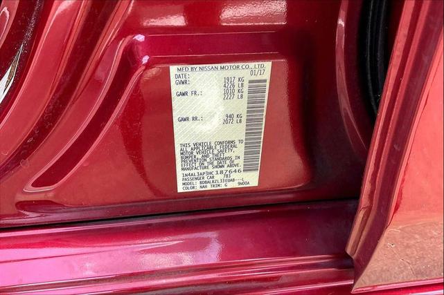 Photo of 2017 Cayenne Red Nissan Altima
