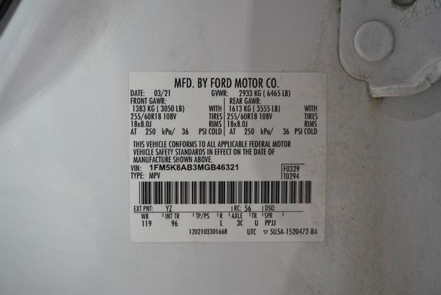 Photo of 2021 White Ford Utility Police Interceptor
