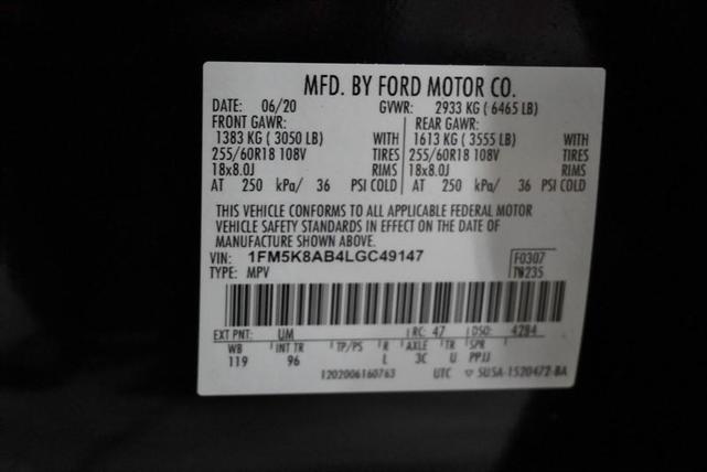 Photo of 2020 Black Ford Utility Police Interceptor