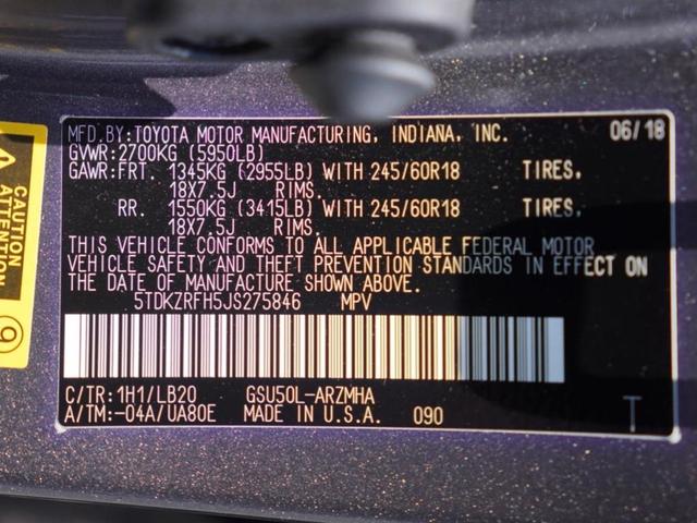 Photo of 2018 Predawn Gray Mica Toyota Highlander