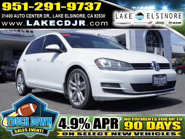 Photo of 2015 Pure White Volkswagen Golf
