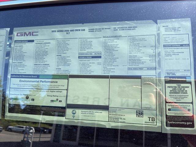Photo of 2025 Volcanic Red Tintcoat GMC Sierra 2500