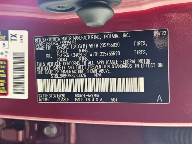 Photo of 2022 Ruby Flare Pearl Toyota Highlander
