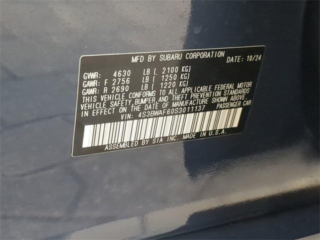 Photo of 2025 Cosmic Blue Pearl Subaru Legacy