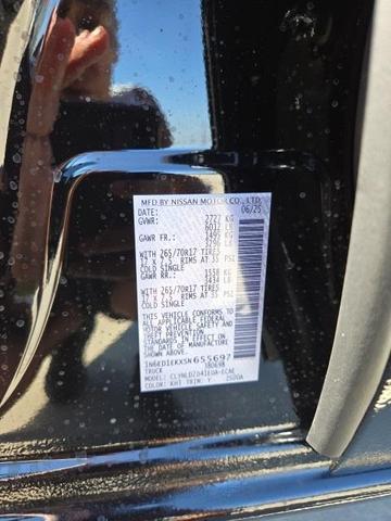 Photo of 2025 Super Black Nissan Frontier