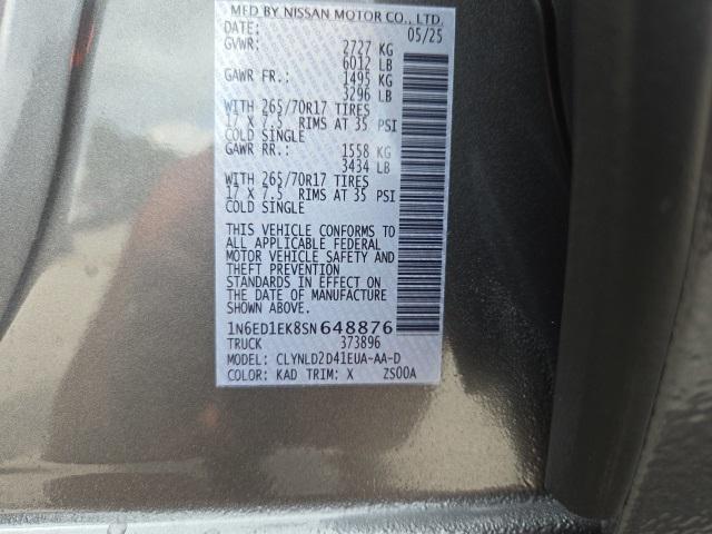 Photo of 2025 Gun Metallic Nissan Frontier