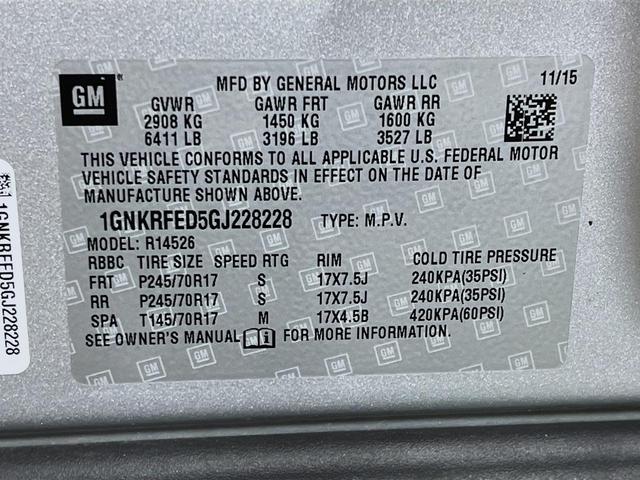 Photo of 2016 Silver Ice Metallic Chevrolet Traverse