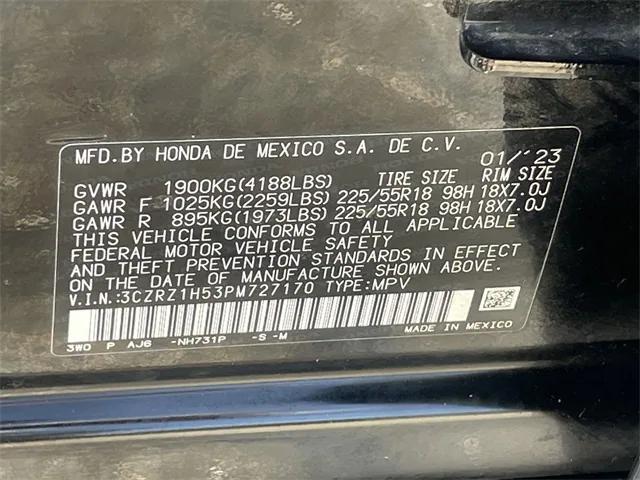 Photo of 2023 Crystal Black Pearl Honda HR-V