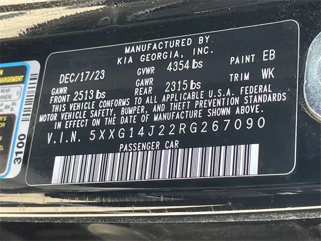 Photo of 2024 Ebony Black Kia K5