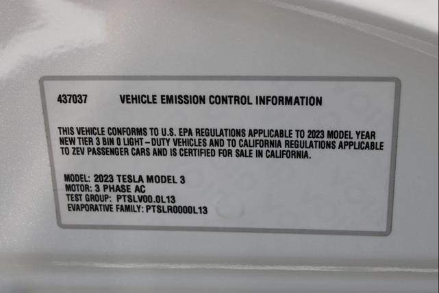 Photo of 2023 Pearl White Multi-Coat Tesla Model 3