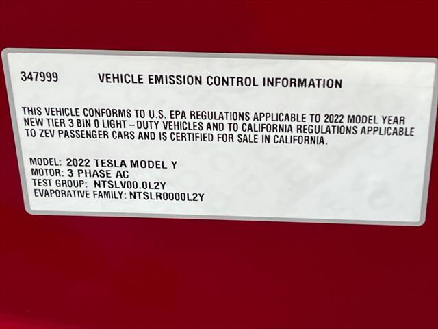 Photo of 2022 Red Multi-Coat Tesla Model Y