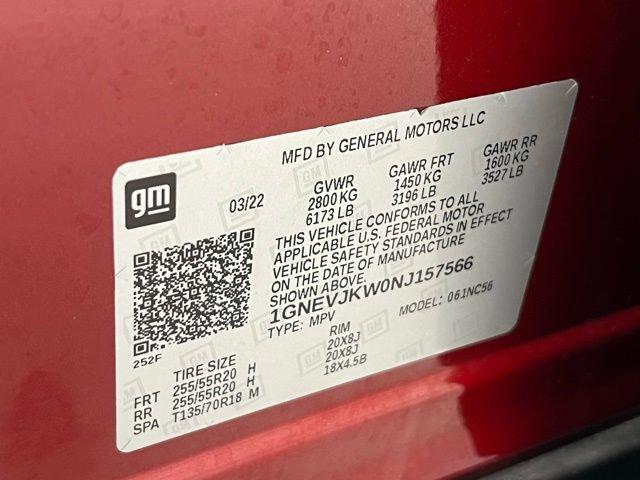 Photo of 2022 Cherry Red Tintcoat Chevrolet Traverse